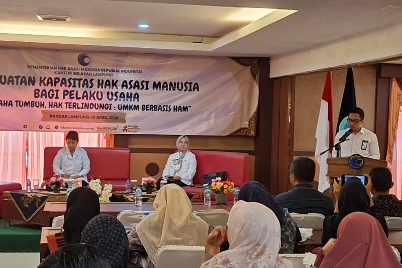 Kanwil Kemenham Lampung perkuat pemahaman HAM bagi pelaku UMKM