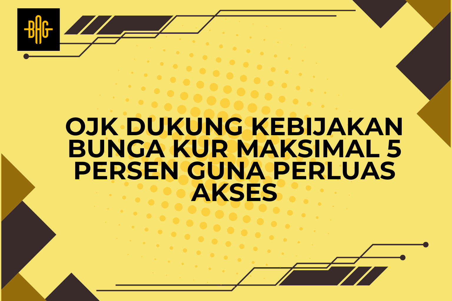 OJK dukung kebijakan bunga KUR maksimal 5 persen guna perluas akses
