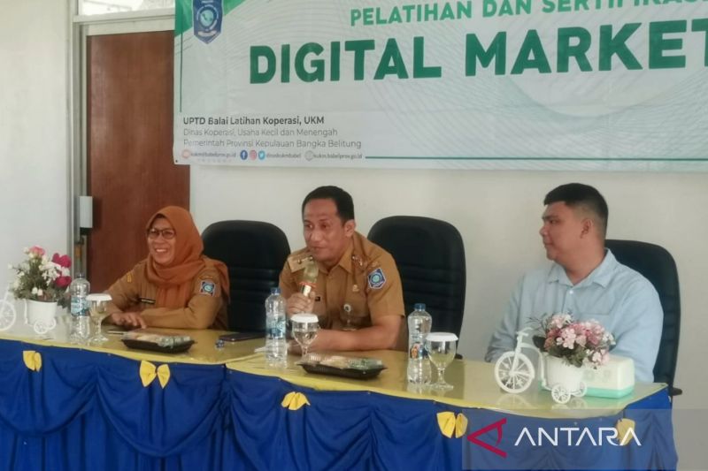 Pemprov Babel bantu pelaku UMKM raih sertifikat pemasaran digital