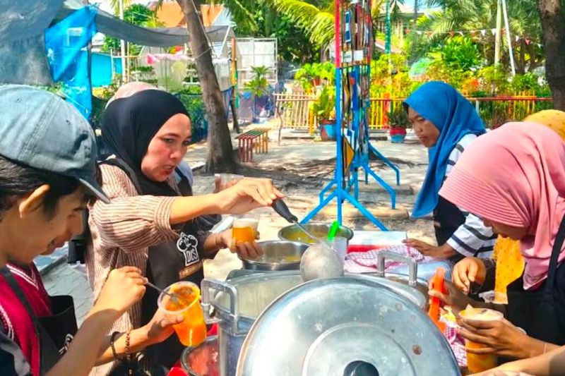 Kepulauan Seribu edukasi UMKM teknik produksi aneka minuman kekinian