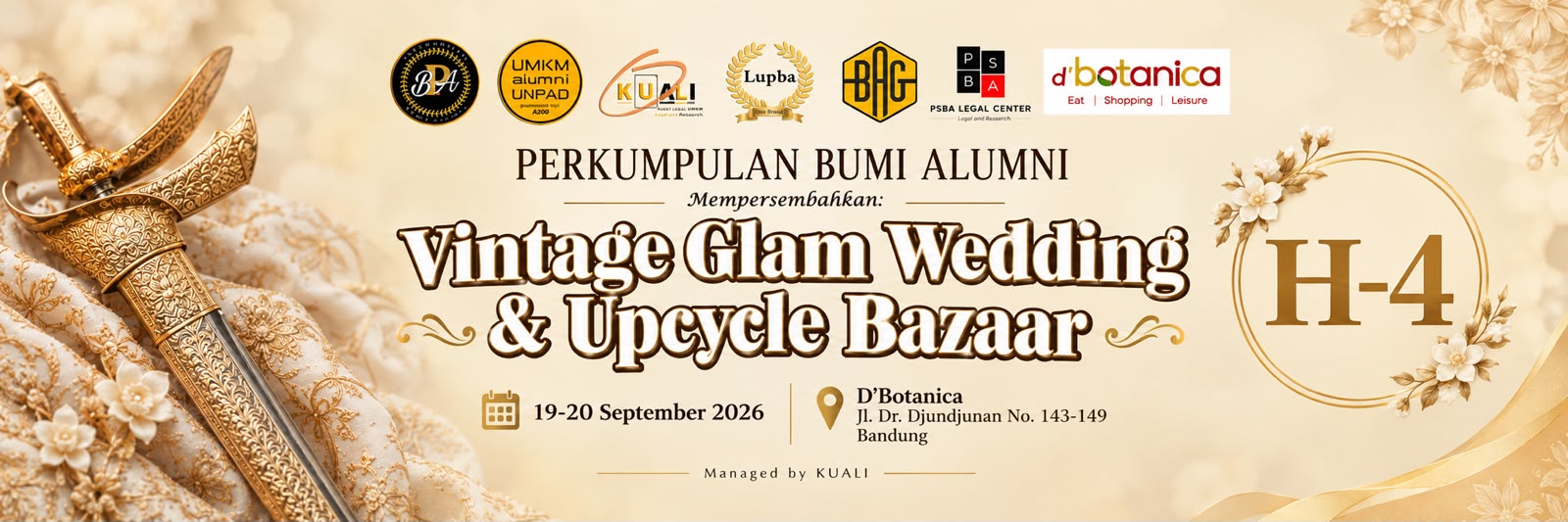 4 Hari Lagi! Nikah Bersama PBA dan Bazaar UMKM Alumni Siap Hadir di Bandung