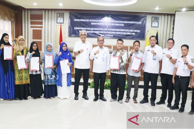 Kemenkum Kalsel terbitkan badan hukum bagi 13 UMKM di HSU