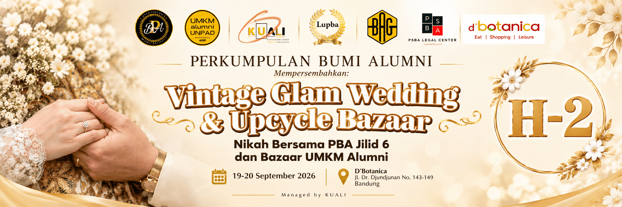2 Hari Lagi! Nikah Bersama PBA dan Bazaar UMKM Alumni Siap Hadir di Bandung