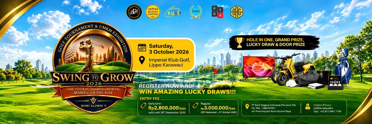Golf Tournament & UMKM Exhibition: Swing to Grow 2026, Wadah Kolaborasi dan Pertumbuhan UMKM