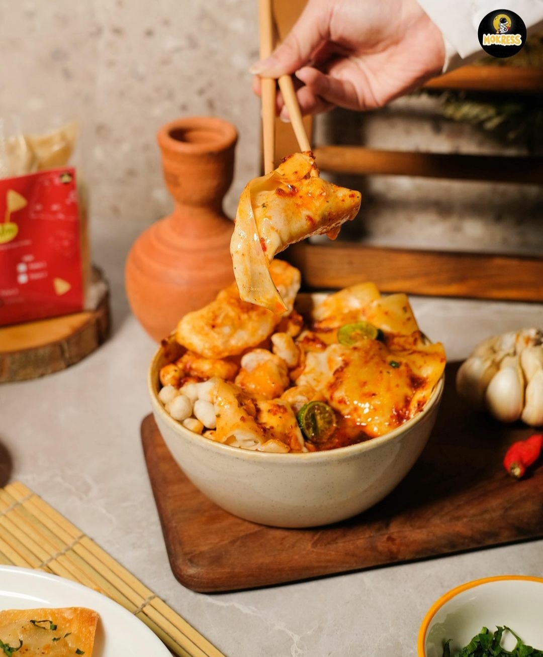 Pangsit tulang rangu (MOKRESS PANGXITO)  -  keju kuah